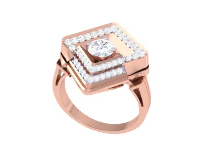 Women Ring  Render 3dm STL OBJ FBX Details 3D print model 136