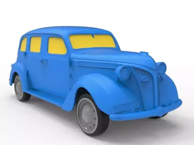 Volvo 1941 Classic Car 3D print model