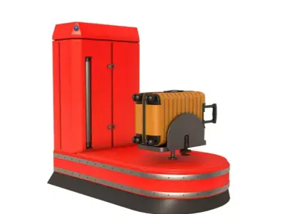 Airport Suitcase Wrapping 3D model