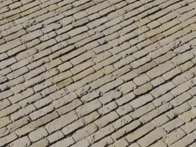 Sun Bleached Sand Brick Wall PBR Texture Texture