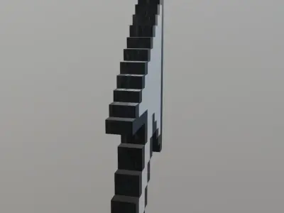 Cursor Arrow Low-poly 3D model