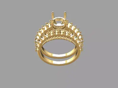 Crown of Light Ring Mount 3D print model