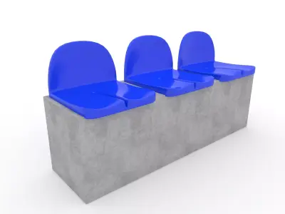 Stadium Seats 15 3D model