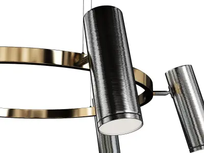 Chandelier Eurosvet Spacer Low-poly 3D model