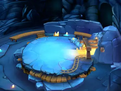 game Low Model - Snow White Dwarf Cave 02 3D model