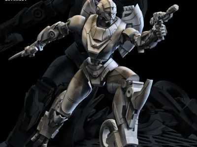 Iron Thighs of Thunder 100mm 3D print model