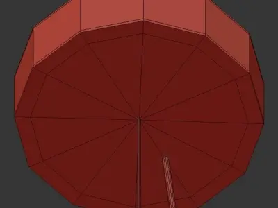 TOPAZ pendant light - multicolored glass globes 3D model