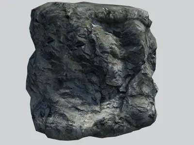 Rocky Cliff Low-poly 3D model