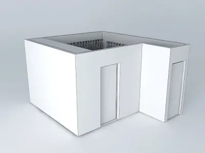 daisyorkut cube with window Free 3D model