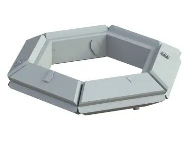 Sci Fi Object No 3917 Low Poly Low-poly 3D model