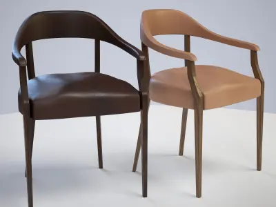 Chair ar vr optimized Low-poly 3D model