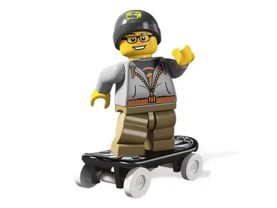 3D print minifigure - 8804-9 Street Skater 3D print model