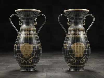 Ancient Vase Low-poly 3D model