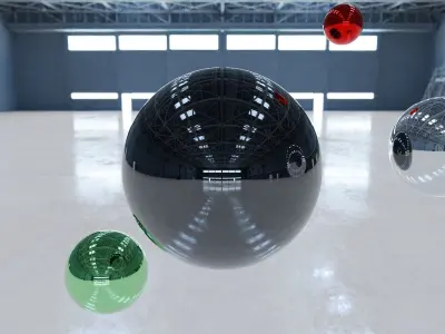 HDRI - Airplane Hangar Interior 6 Texture