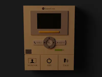 Intercom  GameReady - LowPoly with PBR Material Low-poly 3D model
