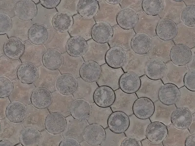 Old Pavement Tiles Texture