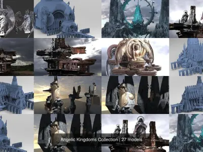Angelic Kingdoms Collection 3D Model Pack