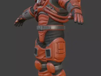 Astronaut Spacesuit 3D Model 3D model