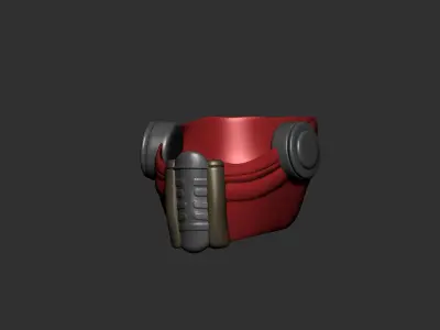 helmet high poly sculpt 3d printable  3D model 73
