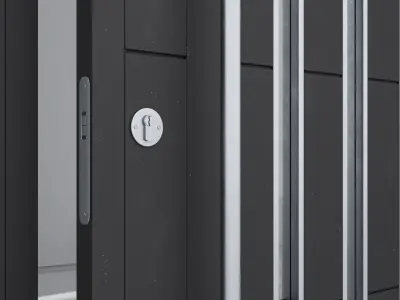 Aluminium door 262 3D model