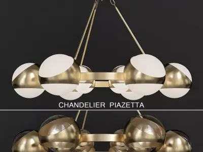 CHANDELIER PIAZETTA 3d model Low-poly 3D model
