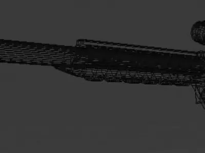 Sci Fi Sniper Low-poly 3D model