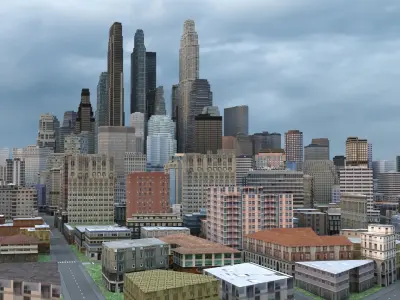 City 89 Low-poly 3D model