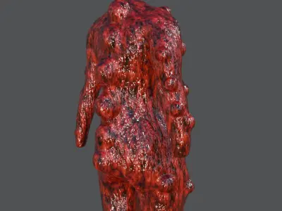 Alien Body Corpse 3D model