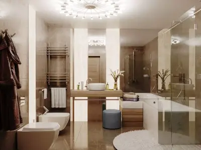 Bathroom modern 3D model