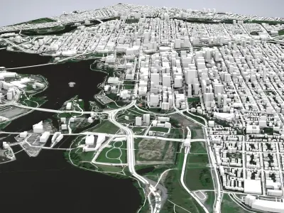 Cityscape  Ottawa Canada 3D model