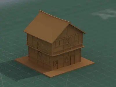 3D Print Model Ancient House 3D print model