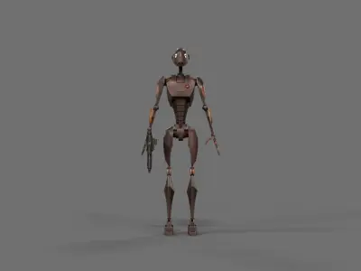 Star Wars BX Command Droid Low-poly 3D model