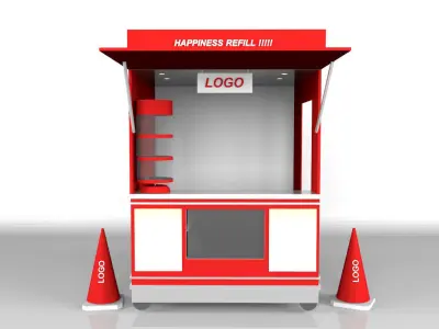 kiosks vending machine 3D model