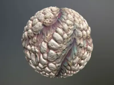 Material Skin Monster 30 Seamless PBR Texture Texture