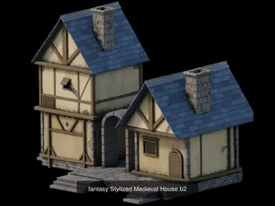 fantasy Stylized Medieval Houses MAGICPack