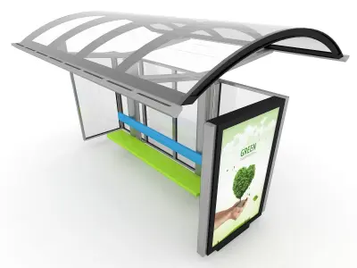 Bus Station 3D model