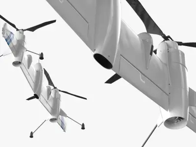  Sikorsky Rotor Blown Wing UAS Drone White 