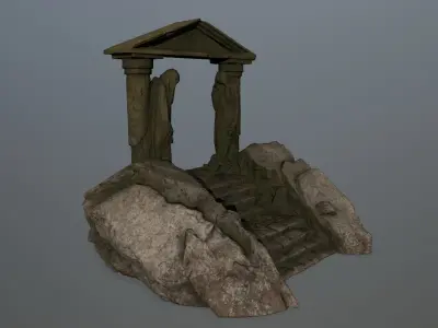 Souls Gate Low-poly 3D model