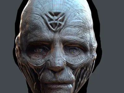 Gas mask printable helmet scifi character game space Low-poly  3D model