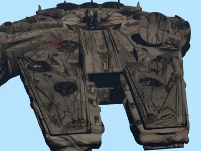 Millennium Falcon Low-poly 3D model