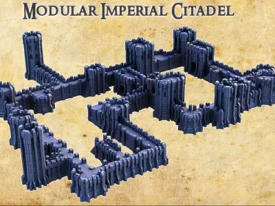 Modular Imperial Citadel Tabletop Terrain 28 MM 3D print model