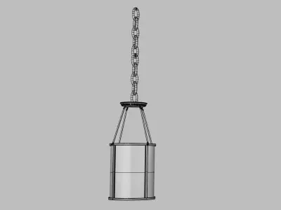 3D Rhino model of suspended lamp fixture 3D model