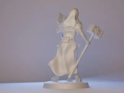 Printable Priestess miniature v2 3D print model