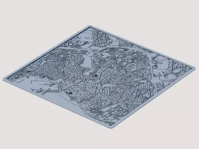 Palma de Mallorca 3D Model Spanish Island City 3D print model purchase