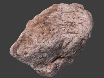 Cinder Debris Low-poly 3D model