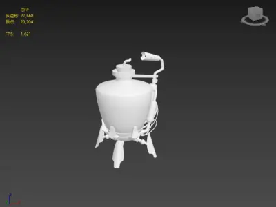 Next generation bottled bombs Low-poly 3D model