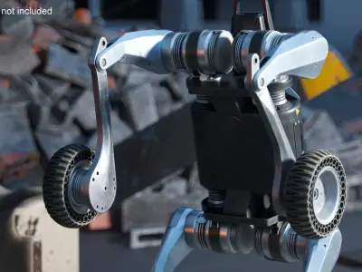  Lynx Traversal Robot Used Front Wheel Balance Pose 