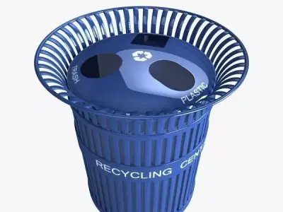 Recycling Bin 3D model