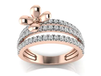 Women Ring  Render 3dm STL OBJ FBX Details 3D print model 269