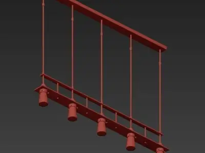 Erlenmeyer Linear Pendant 3D model purchase